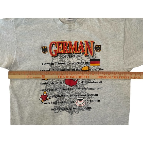 VTG 90s German Nationality Definition T-Shirt Single Stitch Size XL - Picture 5 of 7
